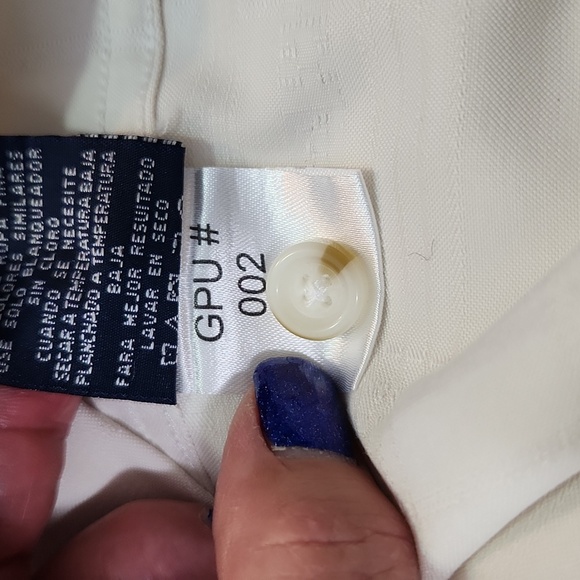 Seapointe men's casual button-down size XL cream grey shirt 67% modal soft - Picture 13 of 13